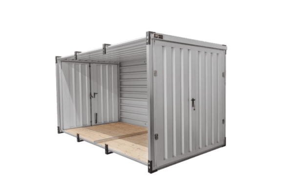 Container mit Trennwand und 2 Türen