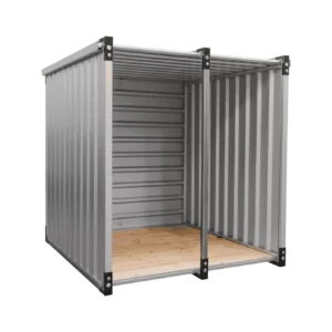 2m - offener Schnellbaucontainer